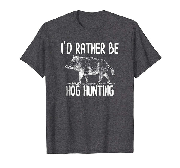 Adorable Hog Hunter Boar Hunting T Outdoor Funny T  T-Shirt Dark Heather