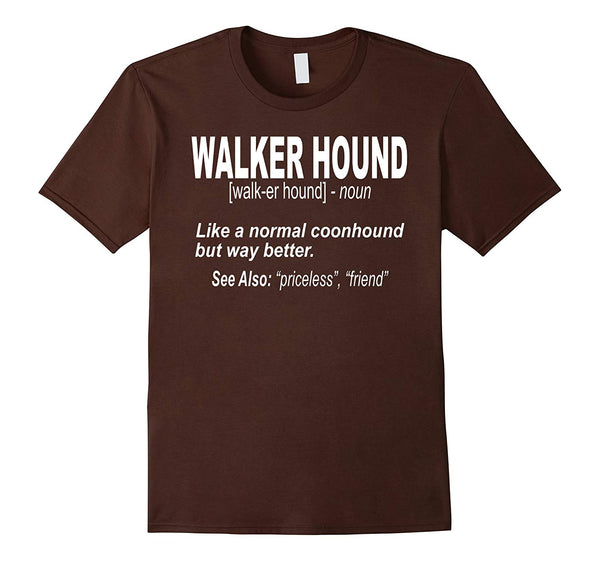 Adorable Walker Coonhound For Coon Hunters Who Like Walker Dogs  T-Shirt Brown