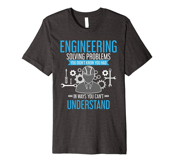 Wonderful Engineer Solving Problems Funny Engineering Gift  T-Shirt Dark Heather