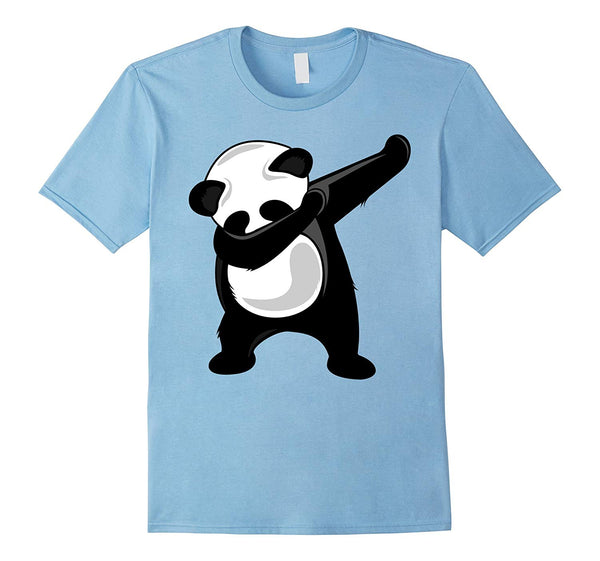 Adorable Dabbing Panda Giant Panda Bear Dab Dance  T-Shirt Baby Blue