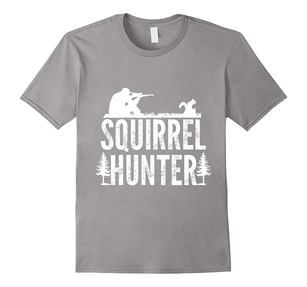 Cool Squirrel Hunter Target Practice Hunting  T-Shirt Slate