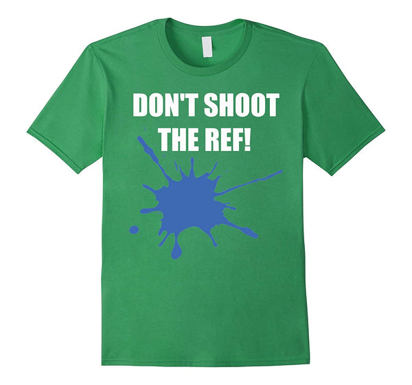 Funny Don't Shoot The Ref Paintball Funny Gift  T-Shirt Grass