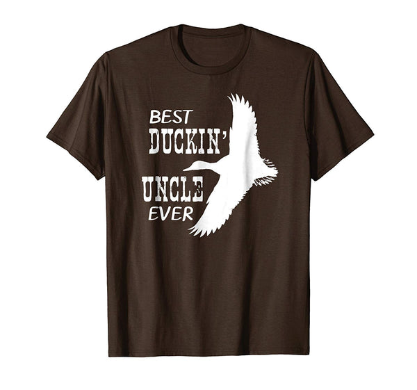 Beautiful Best Duckin' Uncle Ever Hunters Love Duck Funcle Tee  T-Shirt Brown