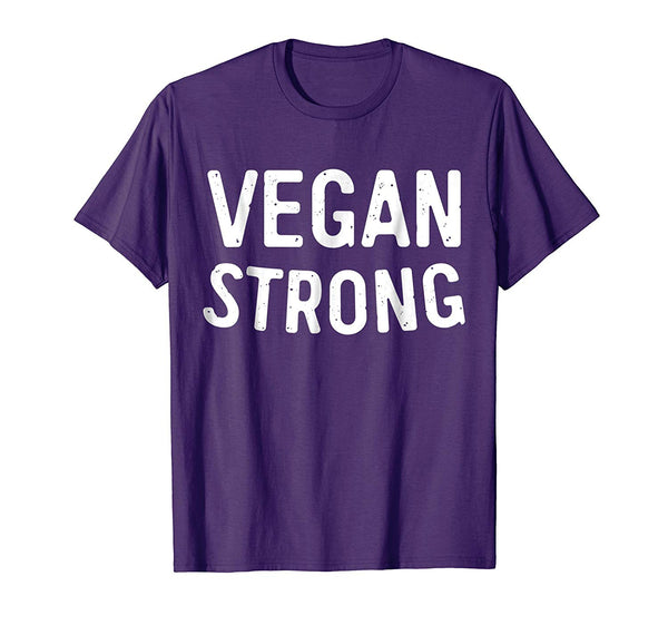 Cutest Vegan Strong Vegetarian Gif  T-Shirt Purple