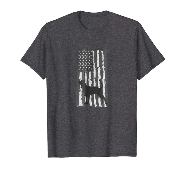 Adorable American Flag Coon Hound For Patriotic Coon Hunters  T-Shirt Dark Heather