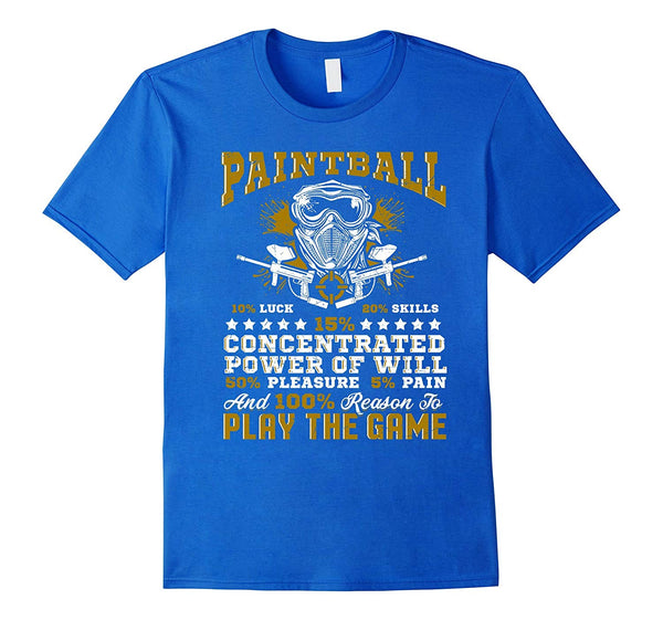 Cute Paintball Fun Play The Game  T-Shirt Royal Blue