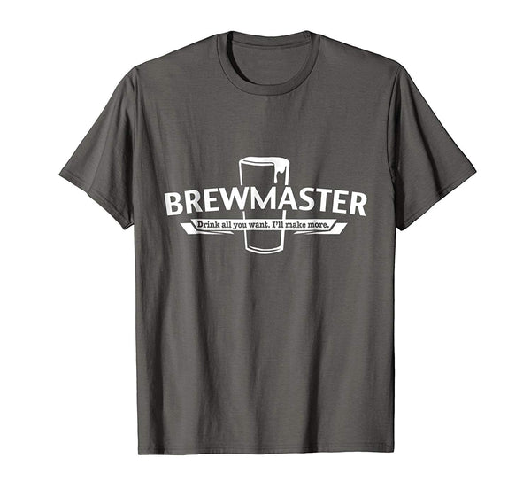 Wonderful Brewmaster Craft Beer Home Brewing Brewer Gift  T-Shirt Asphalt