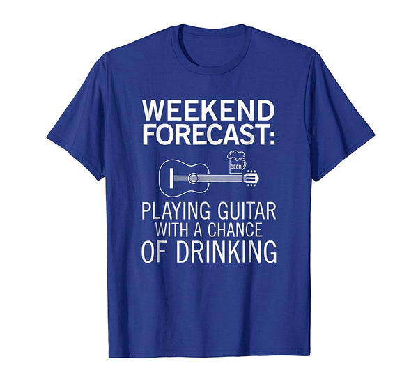 Hotest Acoustic Guitar Gift Funny For Beer Drinkers  T-Shirt Royal Blue