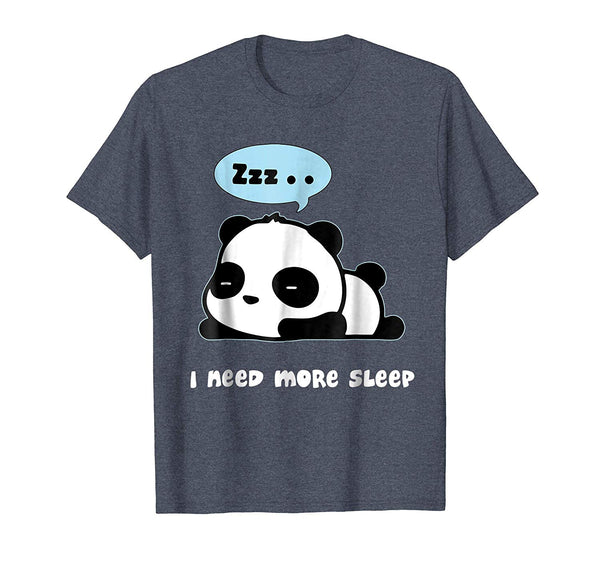 Hotest Funny Panda Bear Need More Sleep  T-Shirt Heather Blue