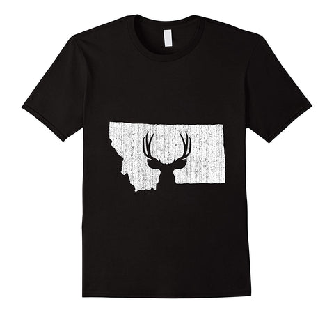 Great Montana Deer Hunter Deer Hunting Season  T-Shirt Black