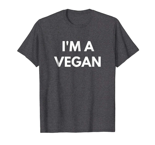 Hot I'm A Vegan  T-Shirt Dark Heather