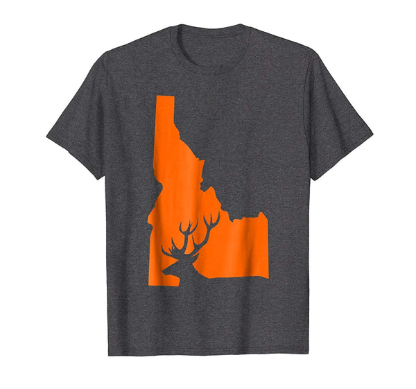 Cool Idaho Deer Hunt Hunting Hunter Apparel Clothing  T-Shirt Dark Heather