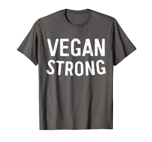 Cutest Vegan Strong Vegetarian Gif  T-Shirt Asphalt