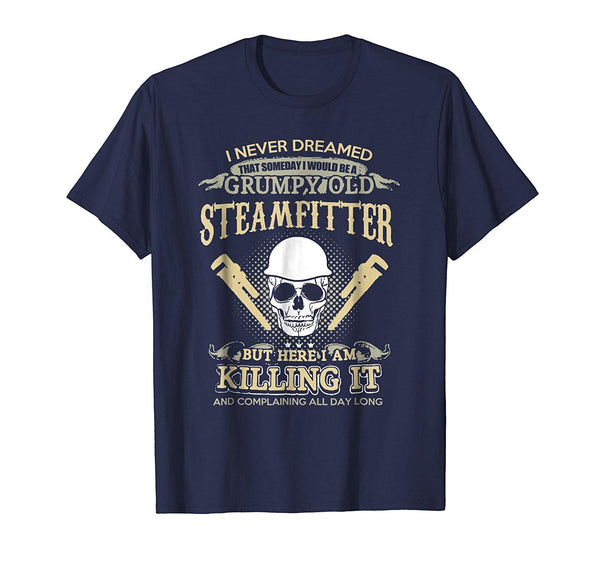 Hotest Steamfitter  T-Shirt Navy