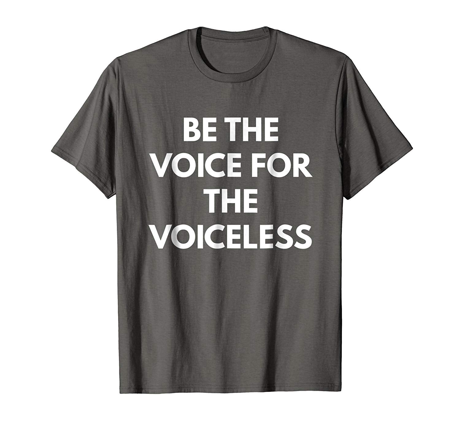 Great Be The Voice For The Voiceless Vegan Lifestyle  T-Shirt Asphalt