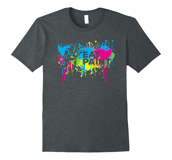 Cutest Funny Paintball Eat Paint  T-Shirt Dark Heather