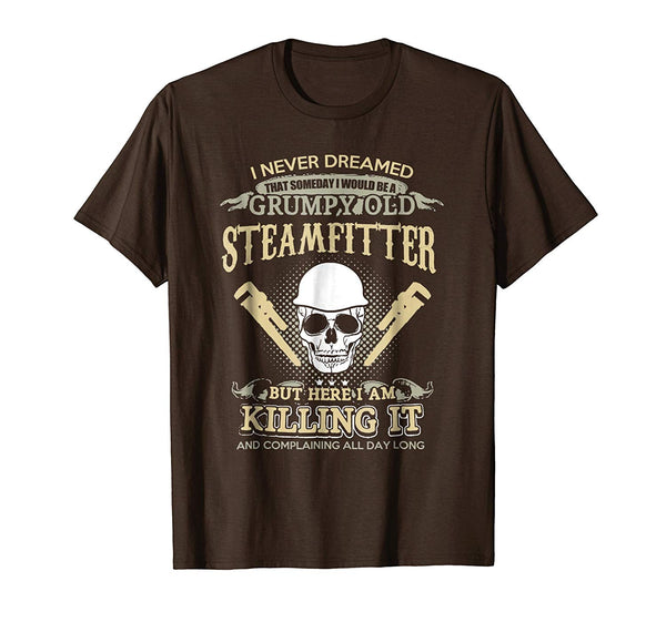 Hotest Steamfitter  T-Shirt Brown