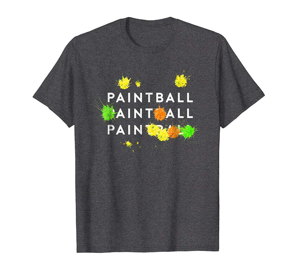 Cutest Paintball Ain't All Pain  T-Shirt Dark Heather