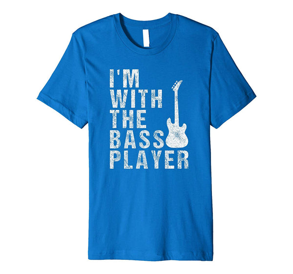 Great I'm With The Bass Player Musician Gift Idea  T-Shirt Royal Blue