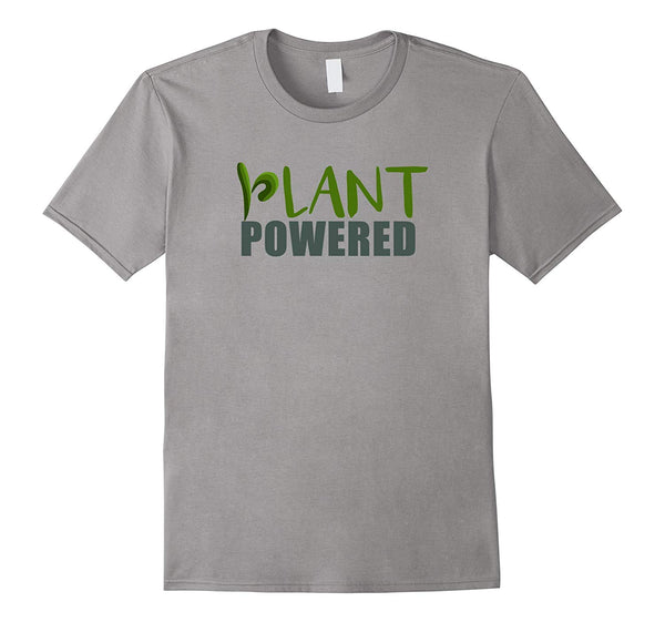 Cutest Plant Powered For Vegans And Vegetarians  T-Shirt Slate