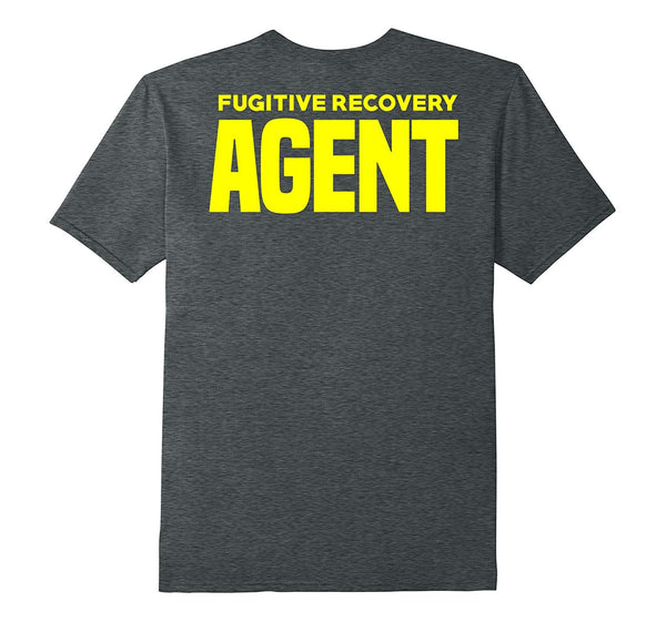 Hot Bounty Hunter For Fugitive Recovery Agents Leo  T-Shirt Dark Heather