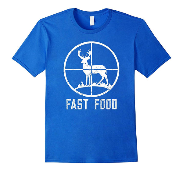 Hotest Fast Food Deer Hunting Funny Gift For Hunters  T-Shirt Royal Blue