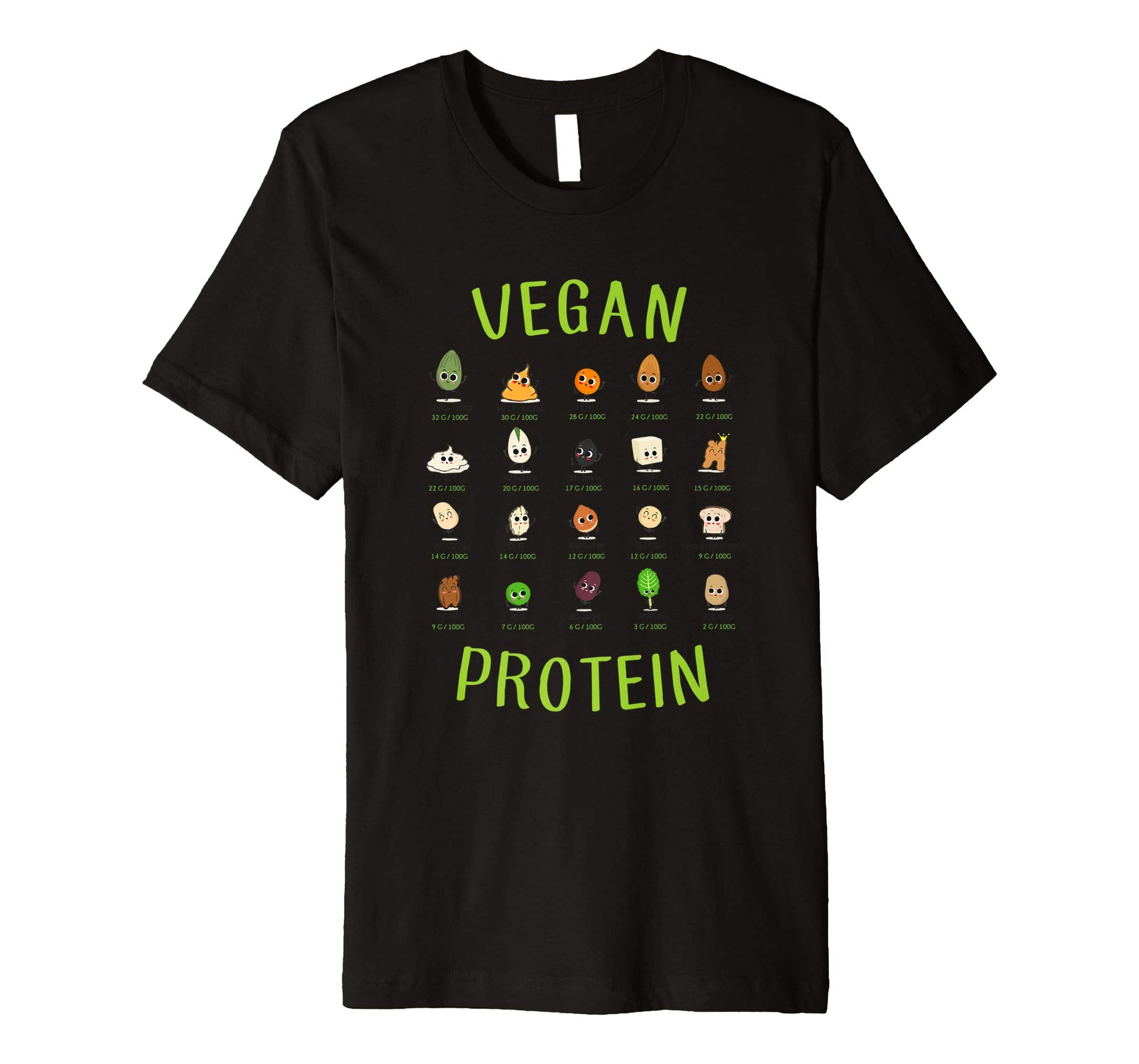 Cool Vegan Protein Sources  T-Shirt Black