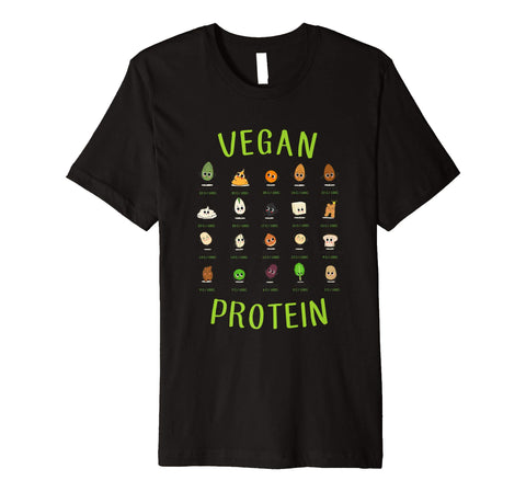Cool Vegan Protein Sources  T-Shirt Black