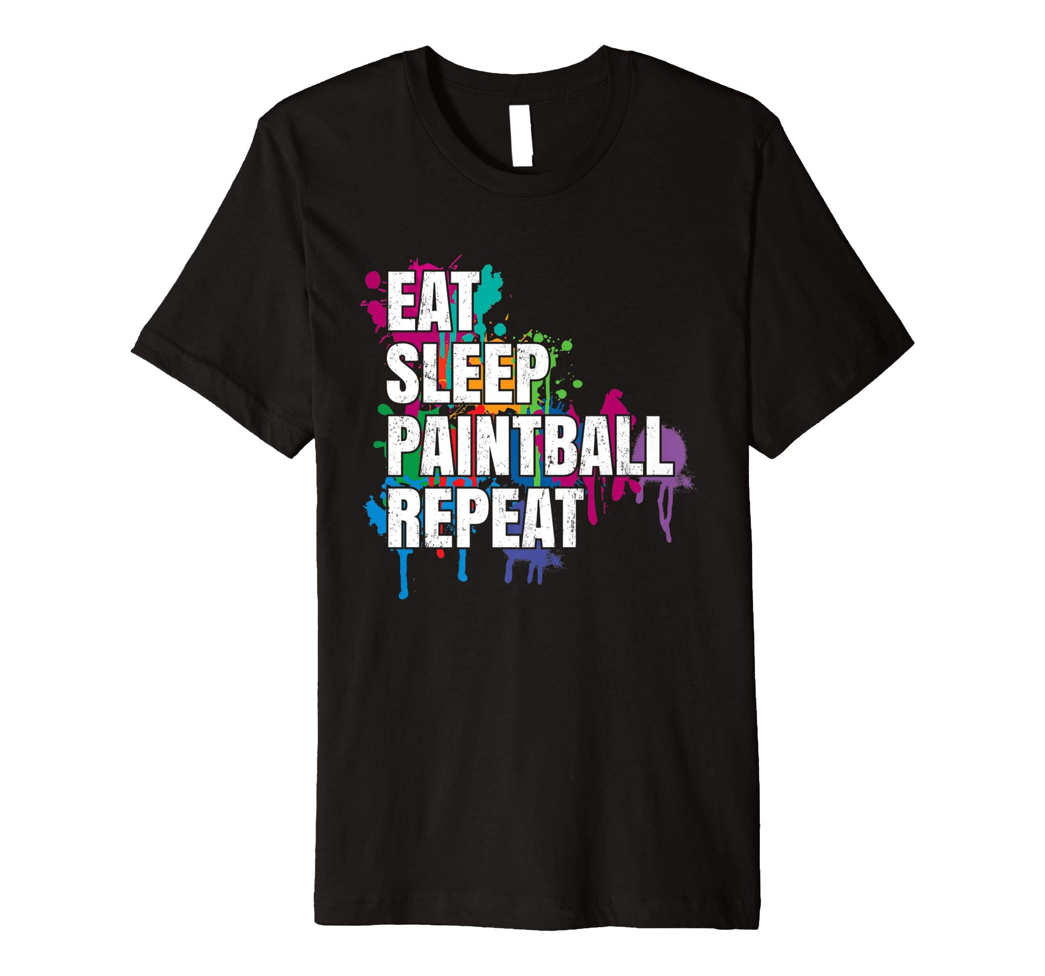 Cute Eat Sleep Paintball Repeat And Gift  T-Shirt Black