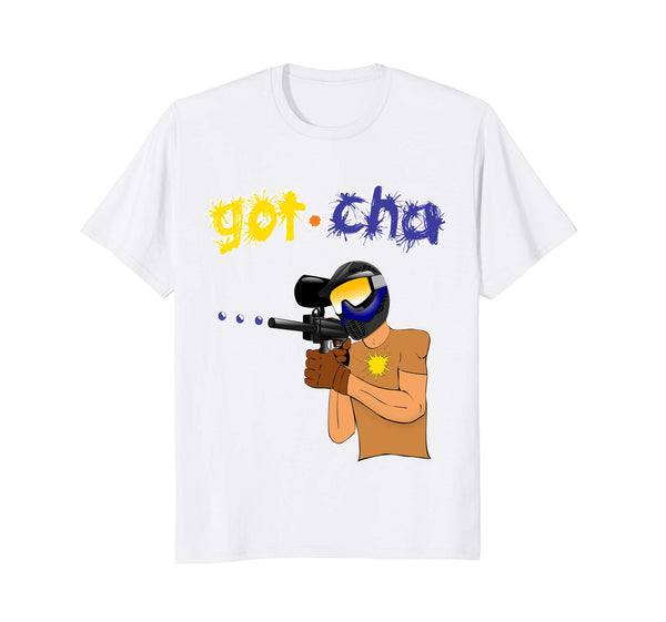 Funny Paintball Lover Gotcha Paintballing Sport  T-Shirt White