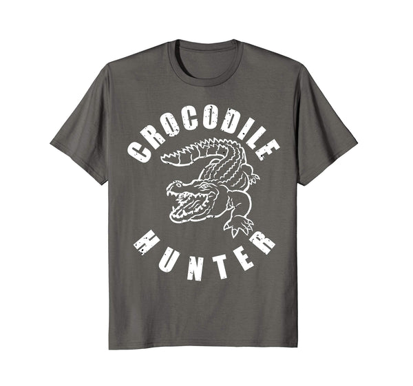 Great Crocodile Hunter Reptile Huntsman  T-Shirt Asphalt
