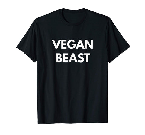 Adorable Vegan Beast Vegan Life  T-Shirt Black