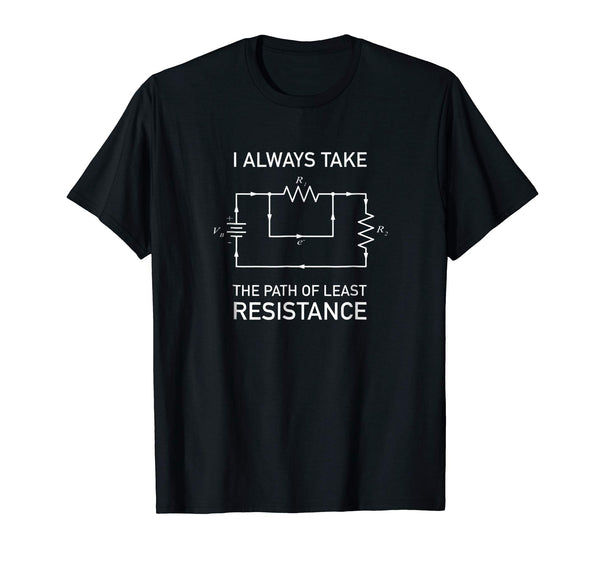 Hot Electron Path Circuit Diagram Electrical Engineers  T-Shirt Black