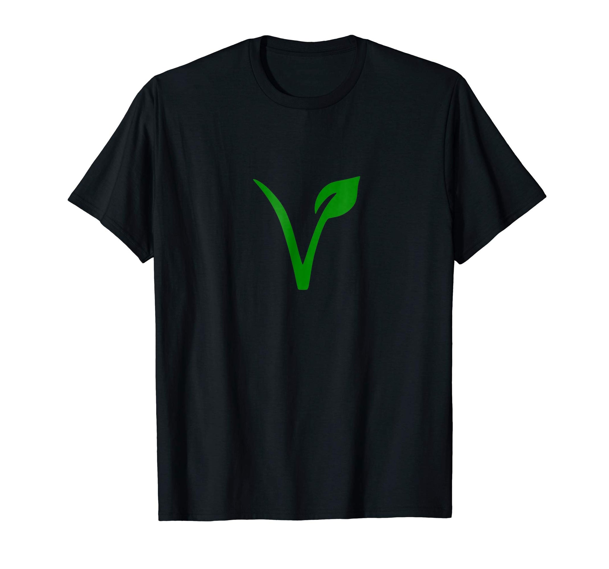 Cool Simple Vegan Simply Vegetarian  T-Shirt Black