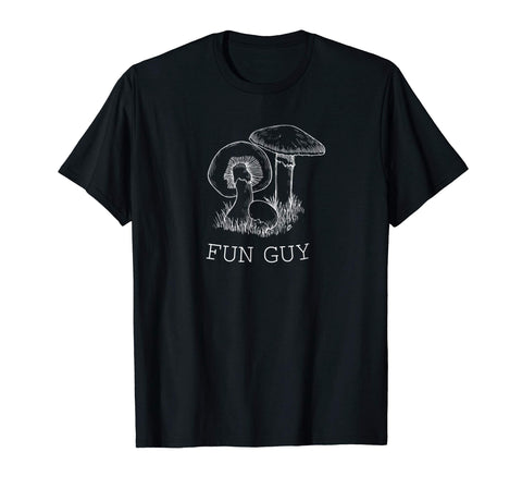 Wonderful Mushroom Hunter Fun Guy Fungi Lover Gift Tee  T-Shirt Black