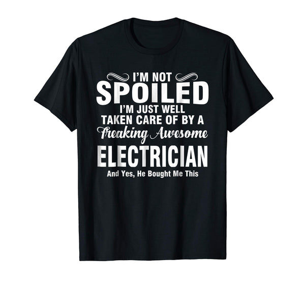Adorable Well Taken Care Of By Electrician  T-Shirt Black