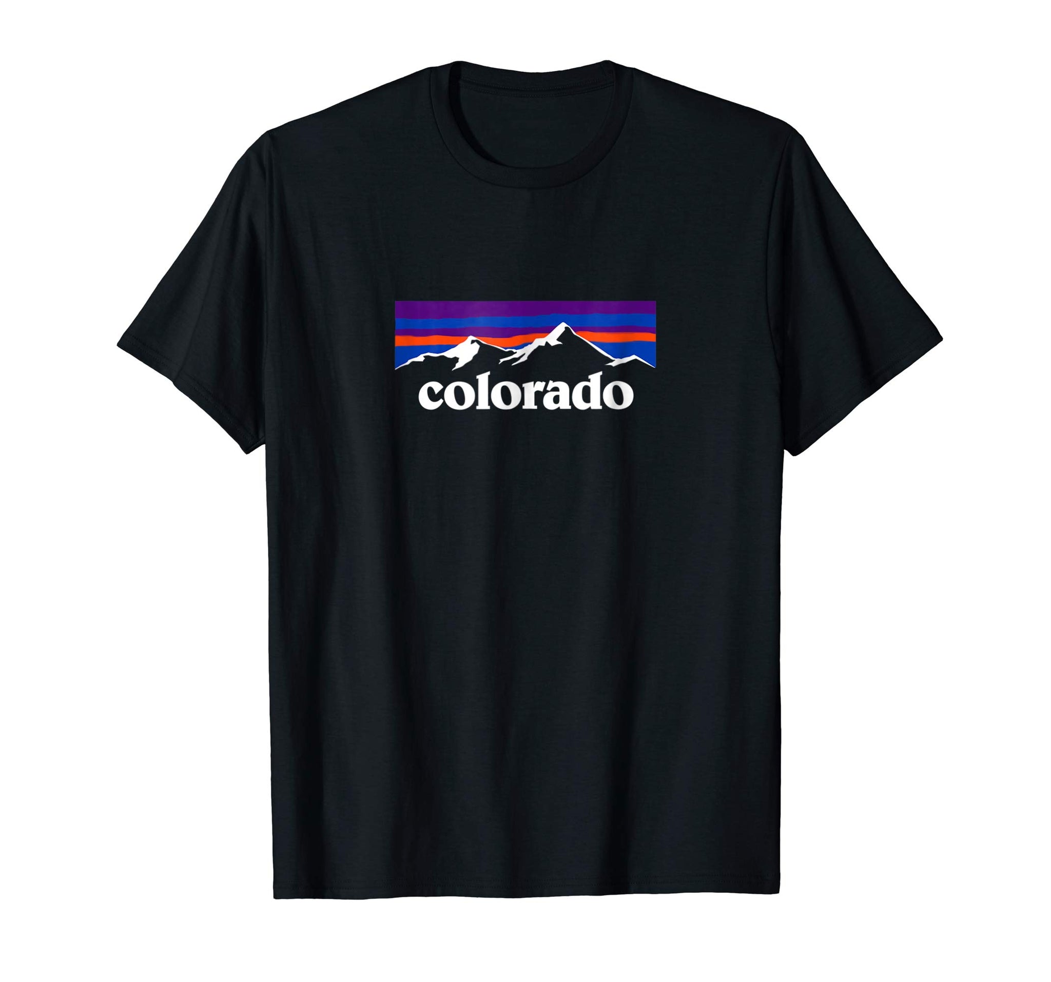 Wonderful Colorado Mountains Outdoor Flag Design Mcma  T-Shirt Black