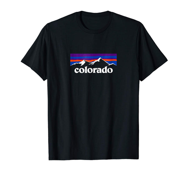 Wonderful Colorado Mountains Outdoor Flag Design Mcma  T-Shirt Black