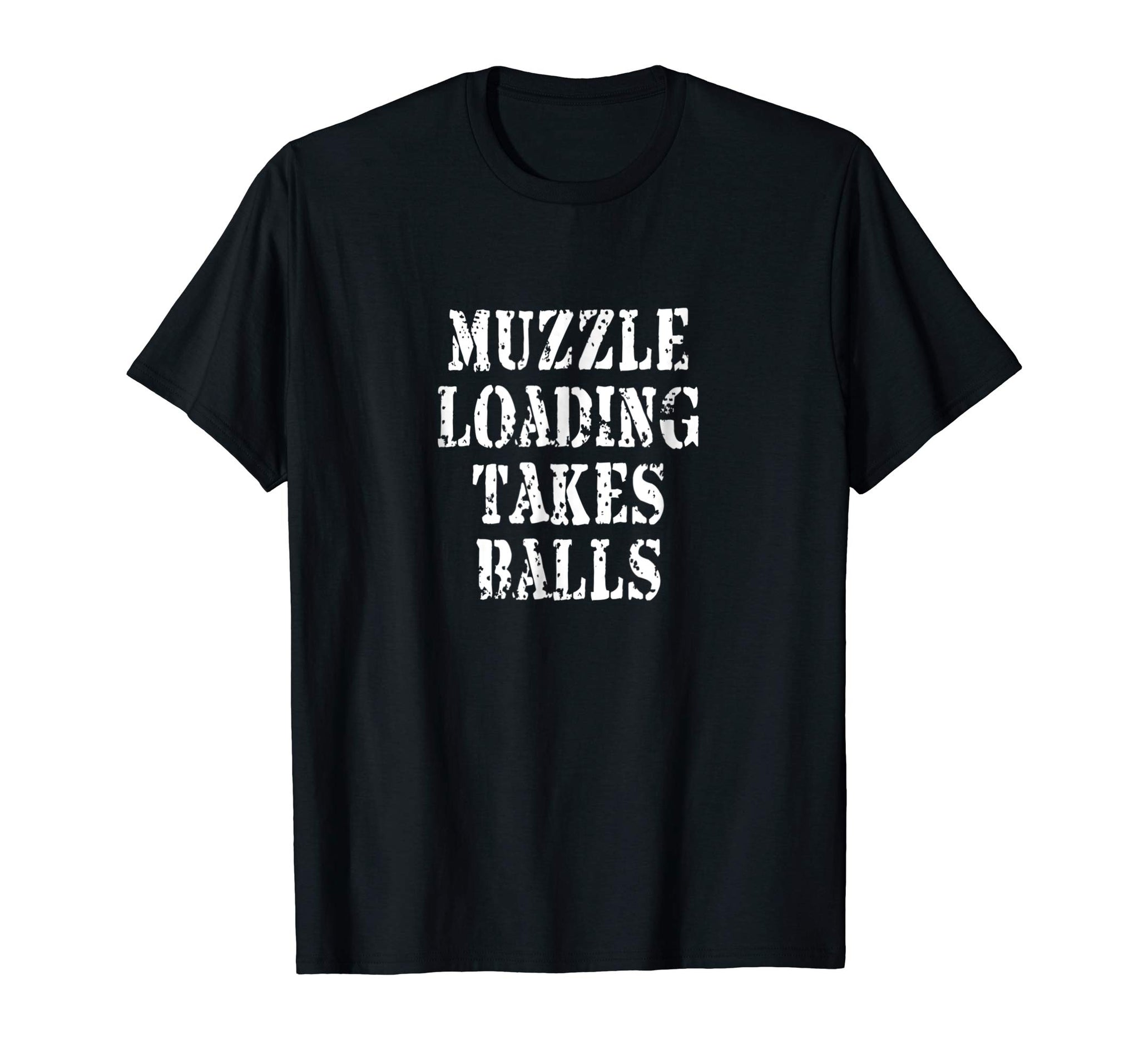 Funny Muzzleloading Black Powder Hunting Funny Hunter  T-Shirt Black