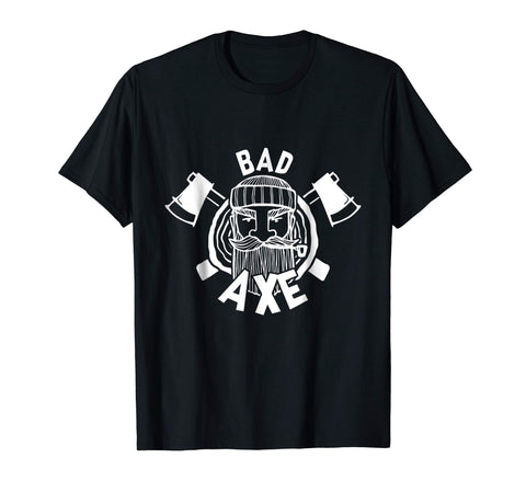 Hotest Bad Axe Funny Axe Throwing Lumber Jack  T-Shirt Black