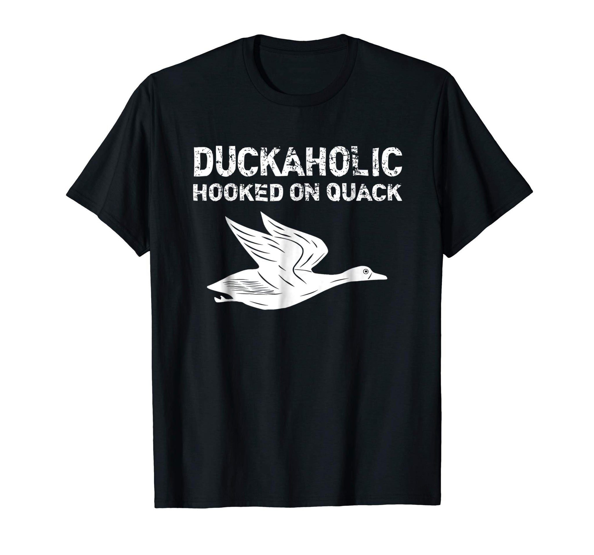 Cutest Duckaholic Hooked On Quack Father's Day Gifts Hunter  T-Shirt Black