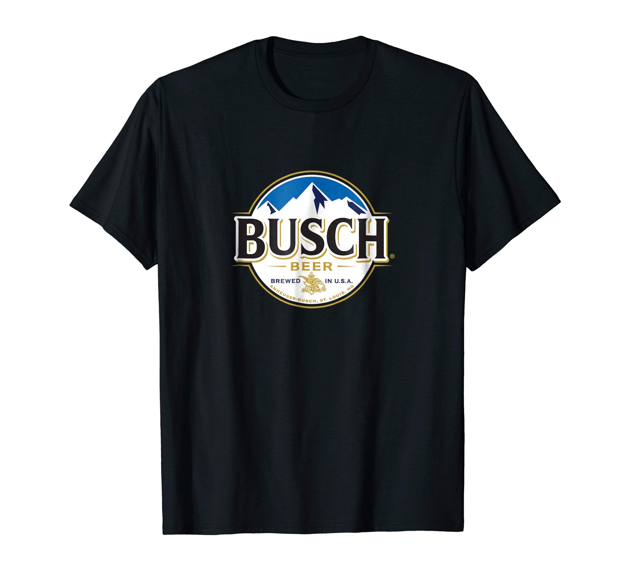 Hot Busch Beer Logo Tee  T-Shirt Black