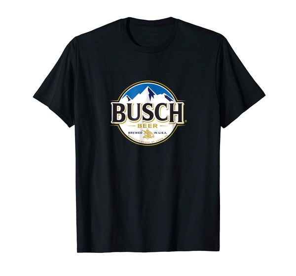 Hot Busch Beer Logo Tee  T-Shirt Black