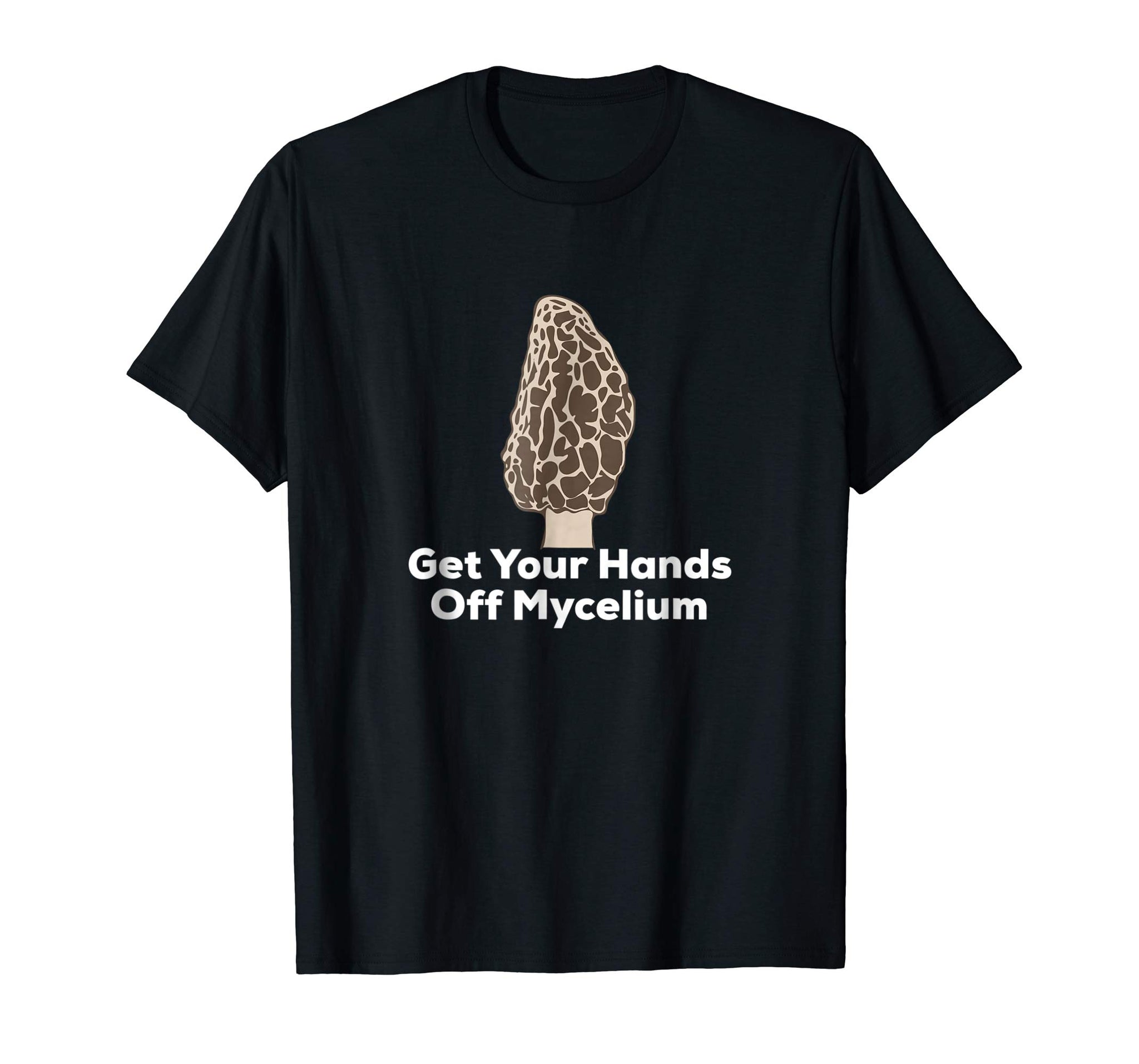 Cool Mycelium Funny Mushroom Hunter  T-Shirt Black