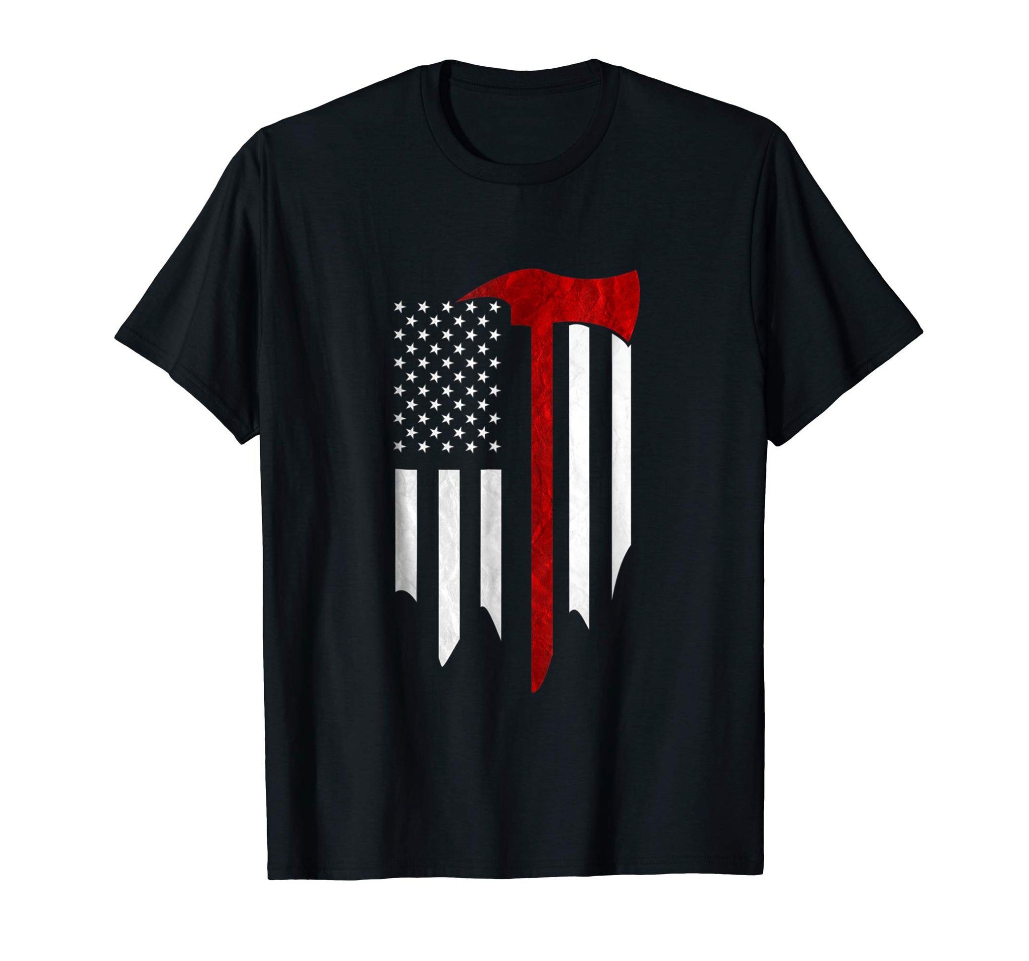 Hotest Firefighter Fireman Thin Red Line Fire Fighting Men  T-Shirt Black