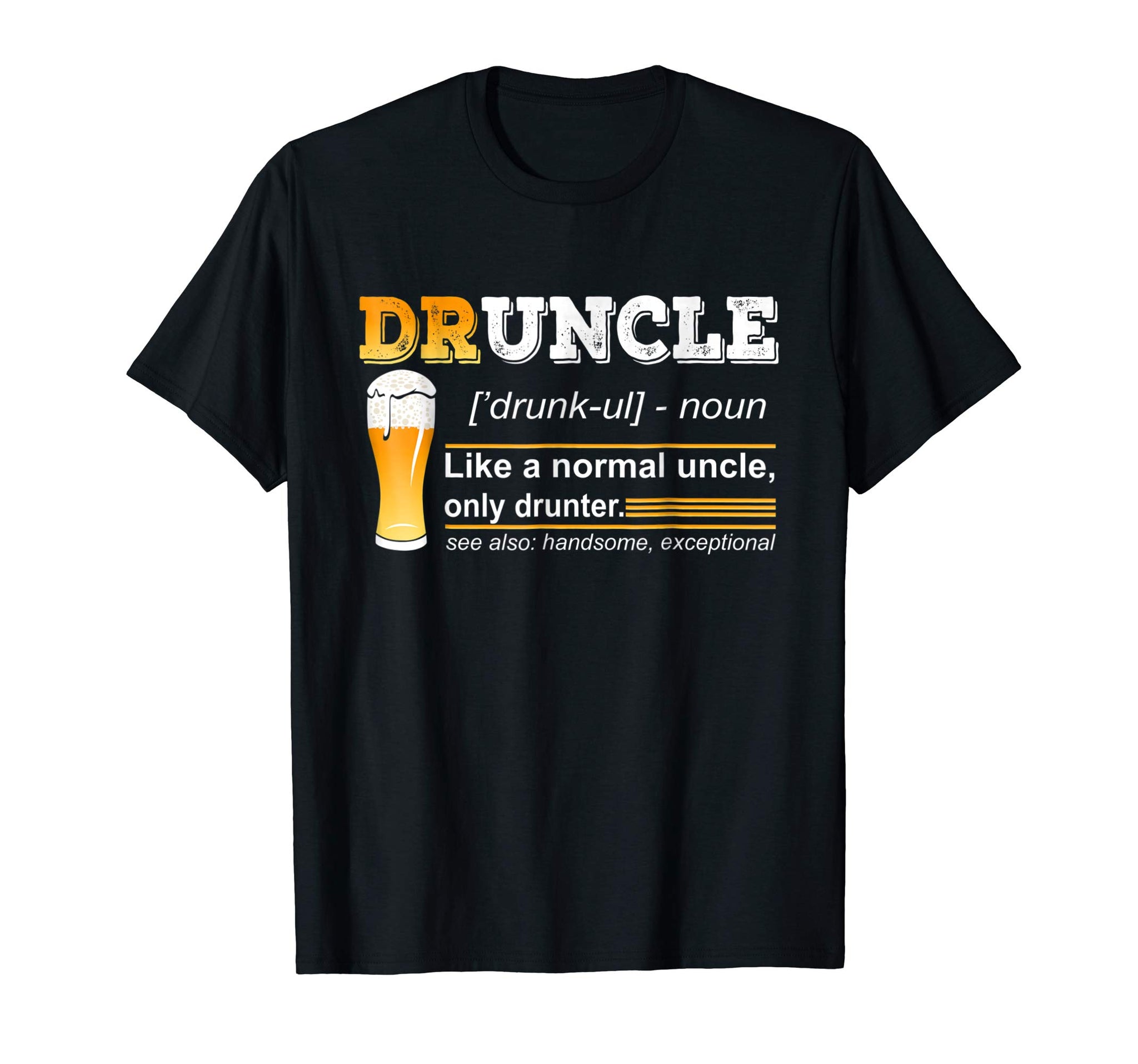 Cutest Druncle Beer Gift For Men  T-Shirt Black