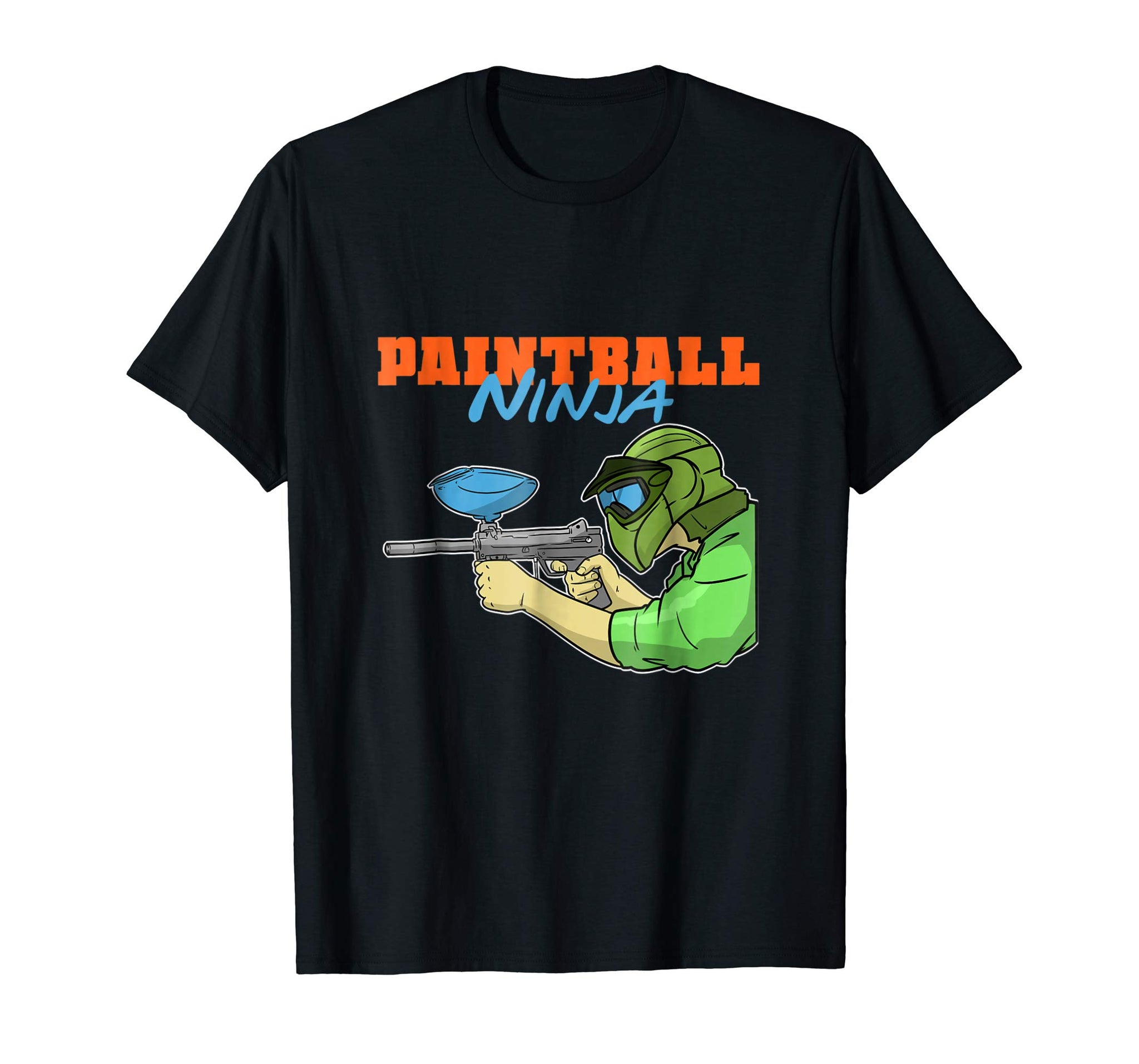 Hotest Funny Ninja Paintball  T-Shirt Black