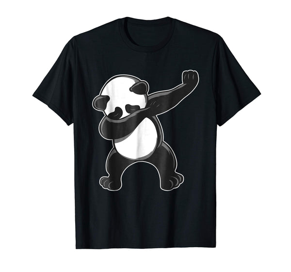 Funny Funny Panda Dab Dabbing Panda Panda Tee  T-Shirt Black
