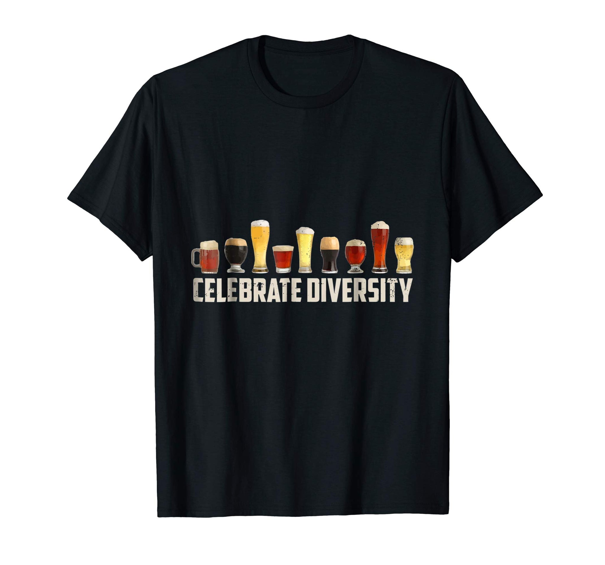Cool Celebrate Diversity Funny For Drinkers  T-Shirt Black