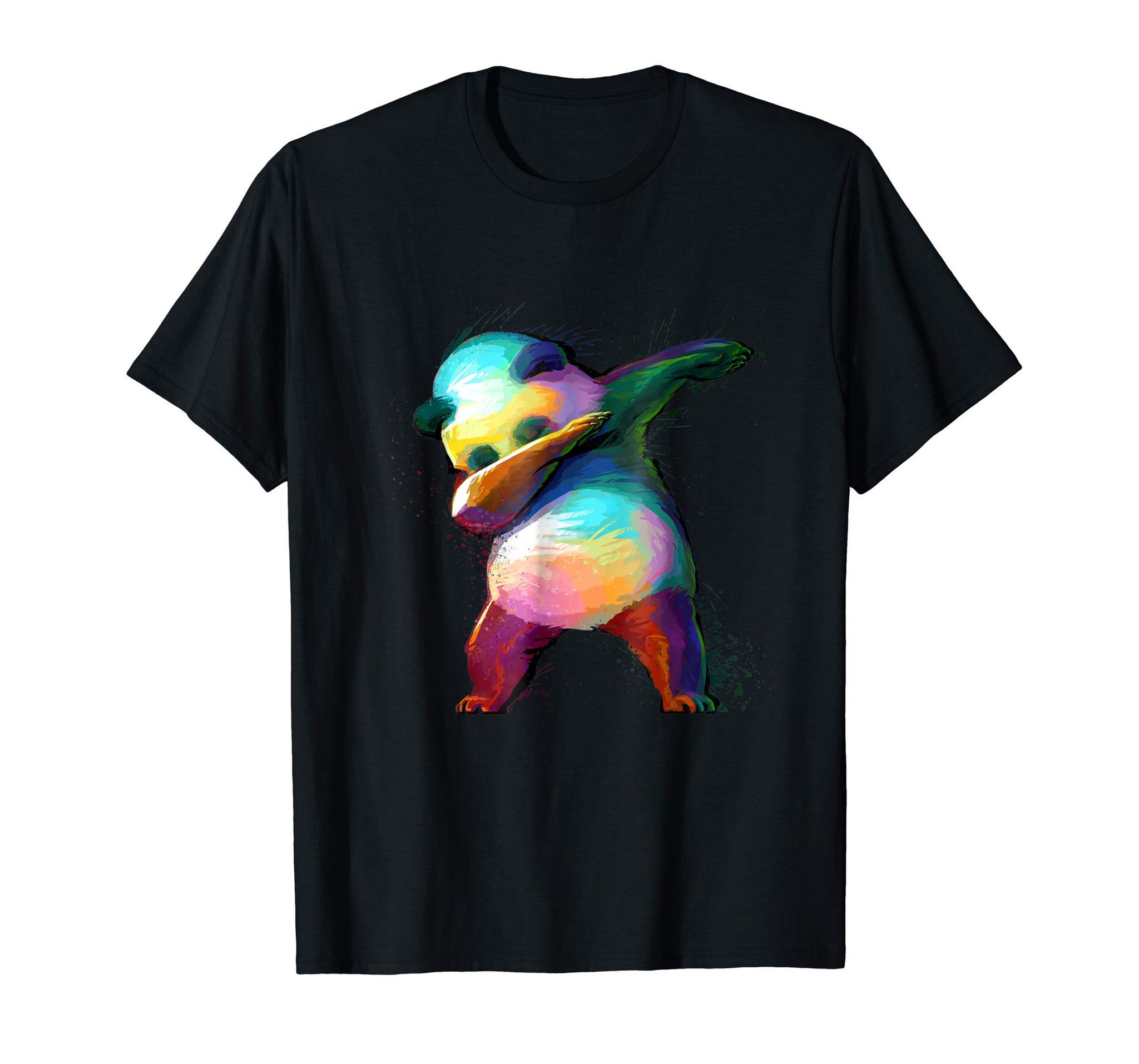 Great Dabbing Panda  T-Shirt Black